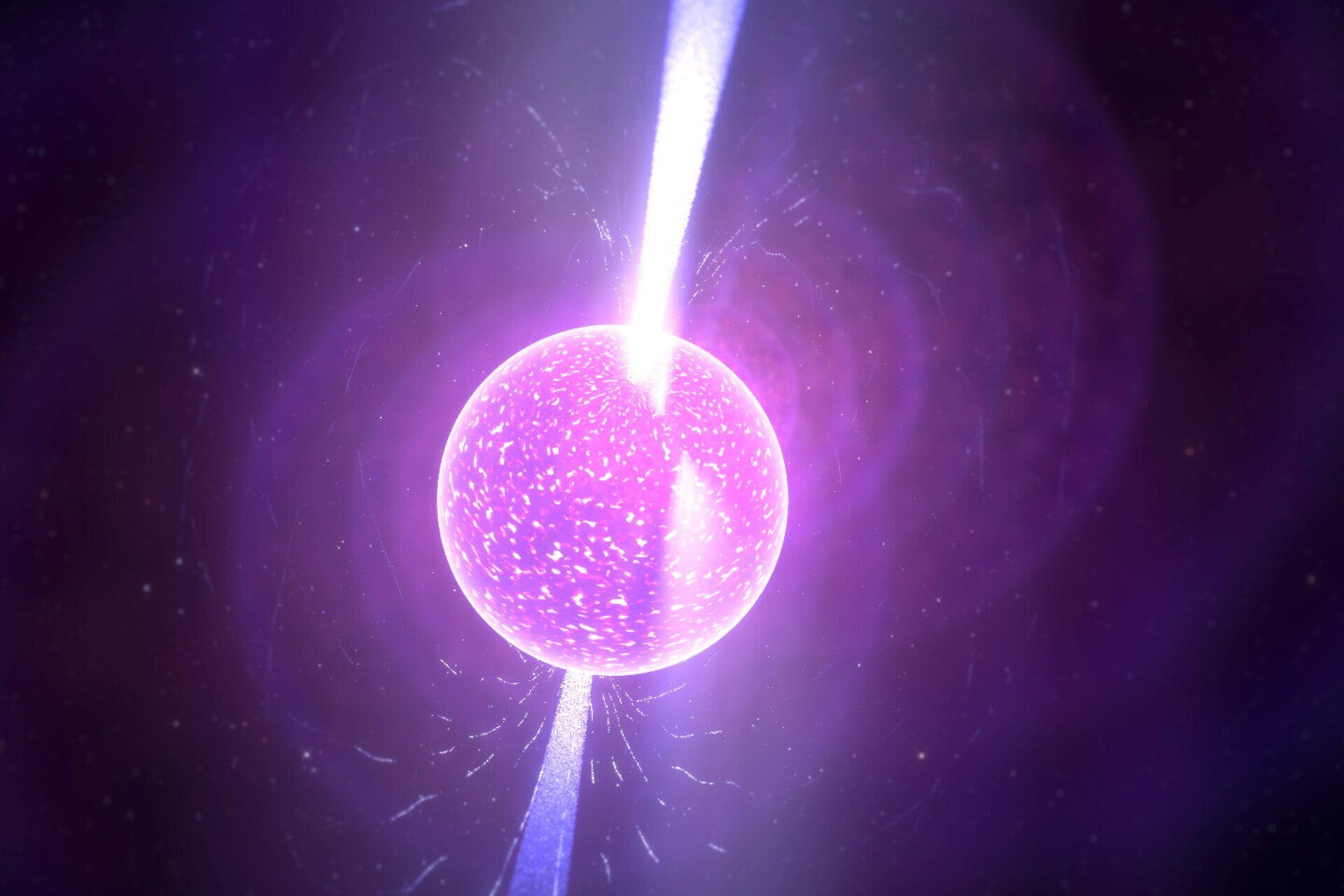 Artist's interpretation of a pulsar